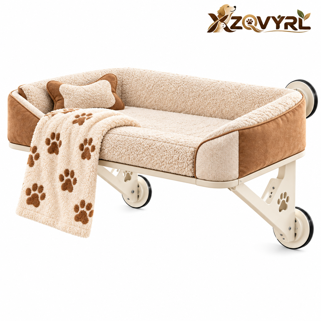 XZQVYRL Heavy-Duty Window Mounted Pet Perch – Plush Bolstered Sherpa Sunbathing Bed for Small Dogs & Cats - product view 4